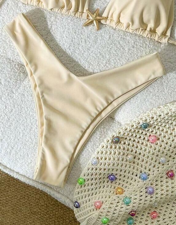 beżowy dół od bikini 
