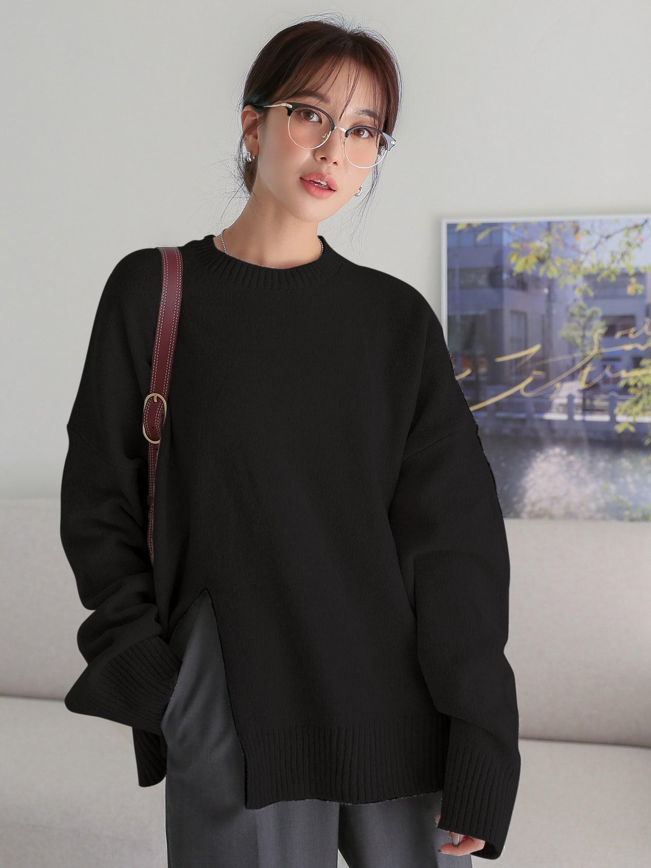 CZARNY SWETER CASUAL