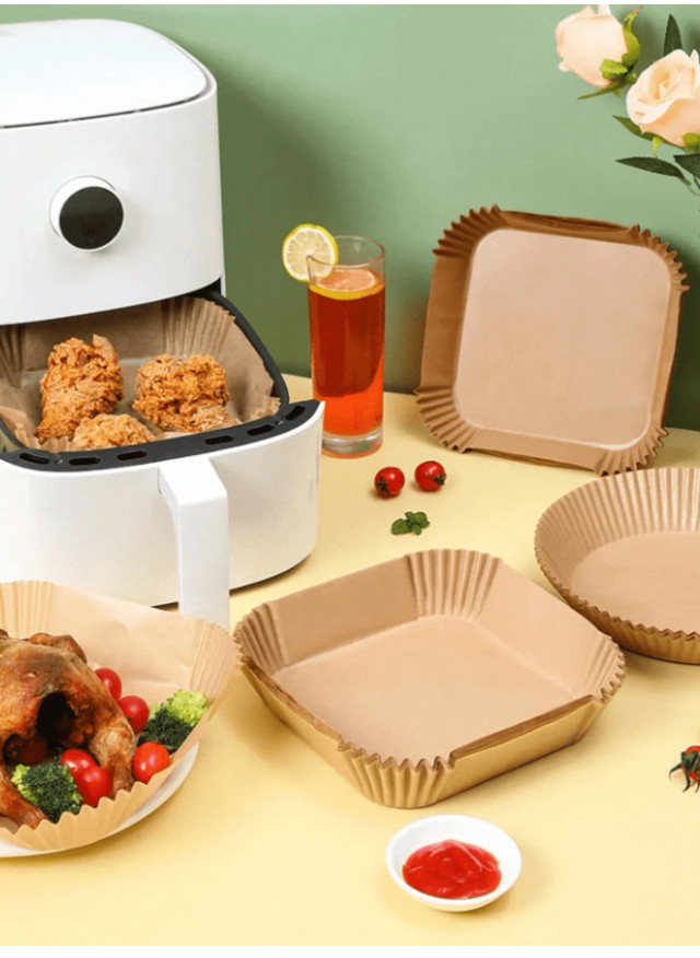 WKŁAD FORMA PAPIER DO PIECZENIA AIR FRYER 50 SZTUK