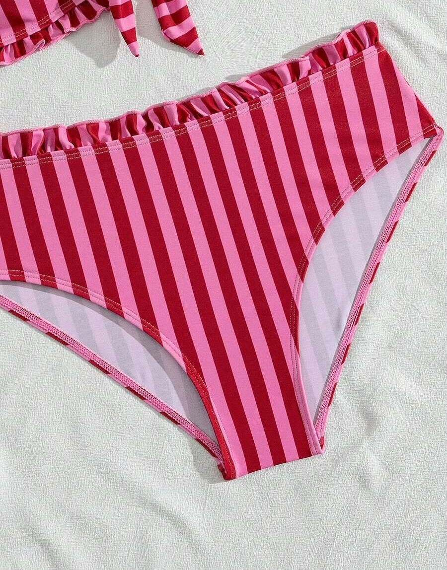 dół od bikini wzór paski