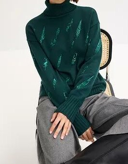 SWETER DAMSKI Z CEKINAMI