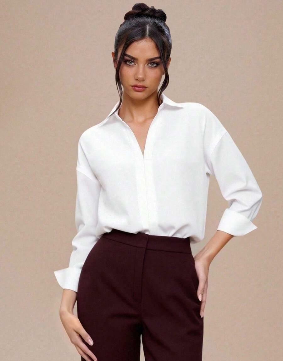BIAŁE BODY KOŁNIERZYK 