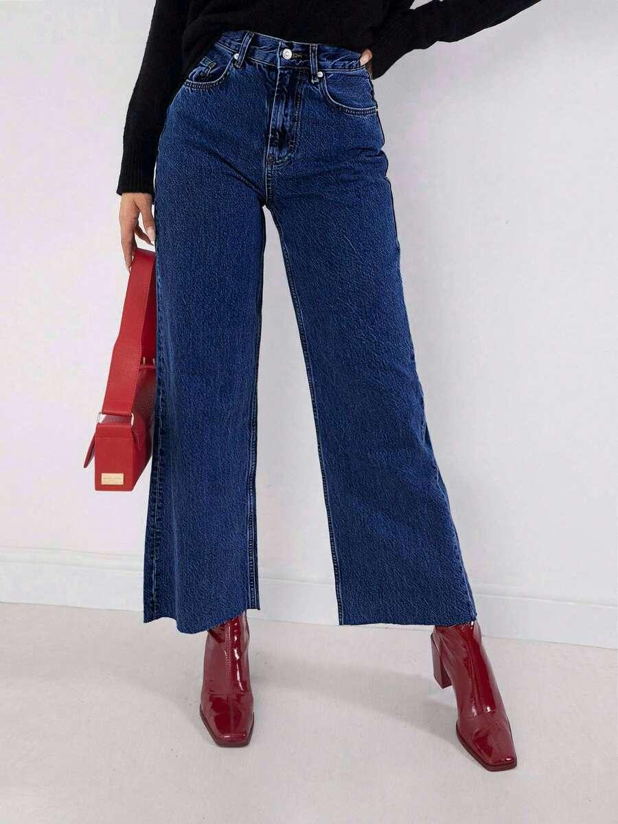 SPODNIE JEANS WYSOKI STAN