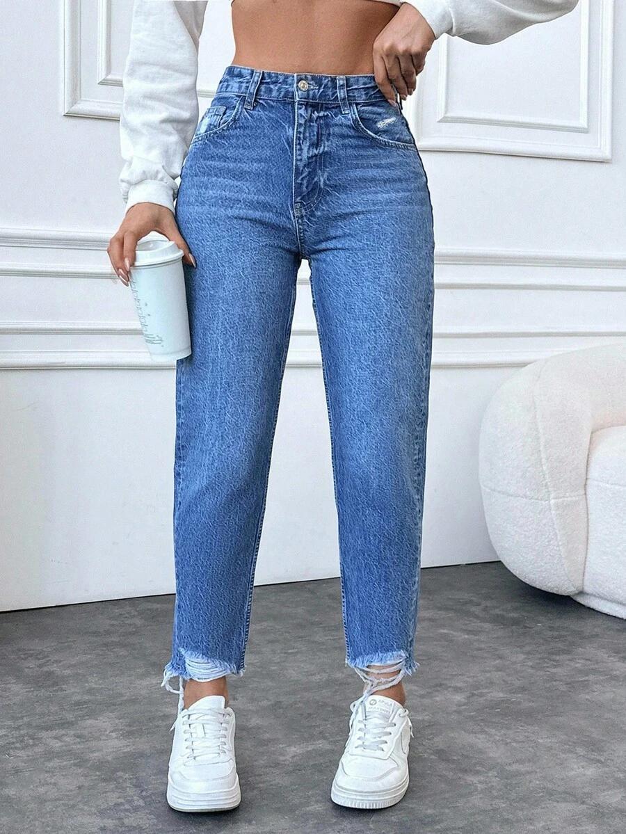NIEBIESKIE SPODNIE JEANS