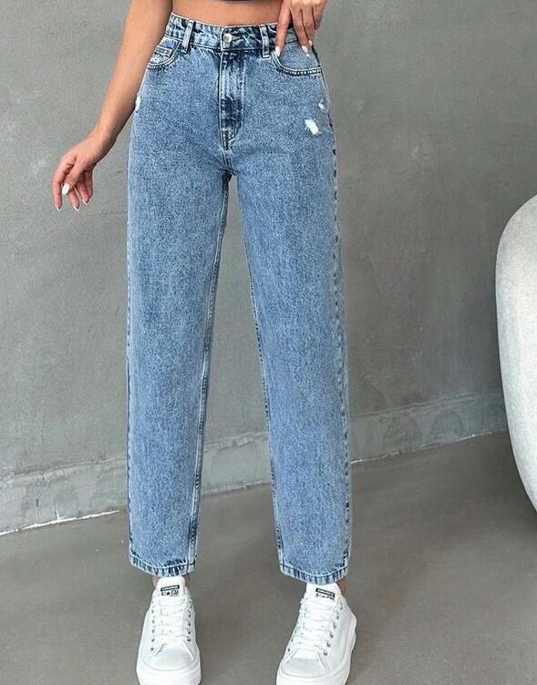 NIEBIESKIE SPODNIE JEANS