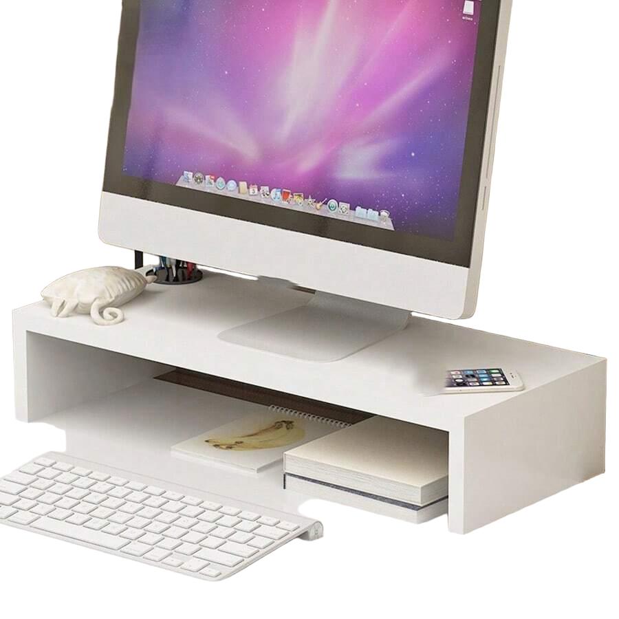 BIAŁA PÓŁKA POD MONITOR