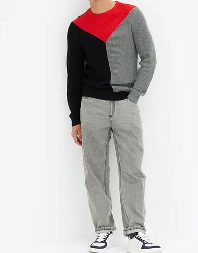SWETER MĘSKI WIELOKOLOROWY