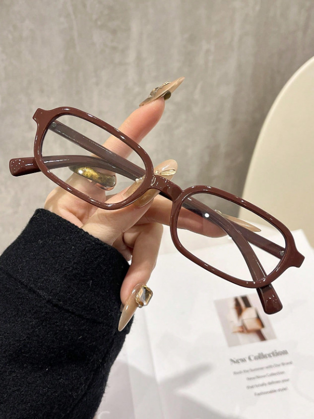 brązowe OKULARY ZERÓWKI