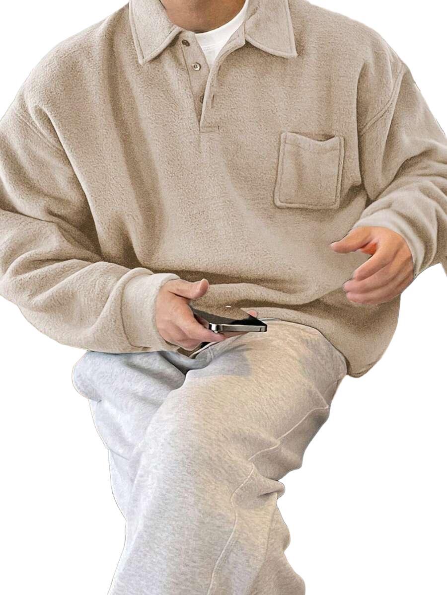 BLUZA POLAROWA Z KOŁNIERZEM 