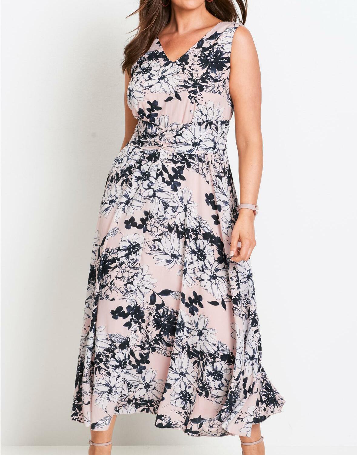 SUKIENKA MAXI W KWIATY