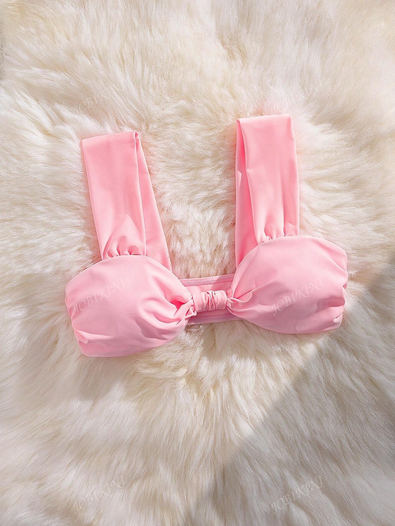 różowa góra od bikini 