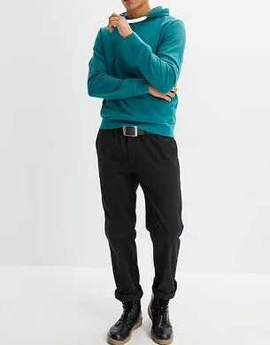 BLUZA MĘSKA BAWEŁNIANA WKŁADANA PRZEZ GŁOWĘ DŁUGI RĘKAW