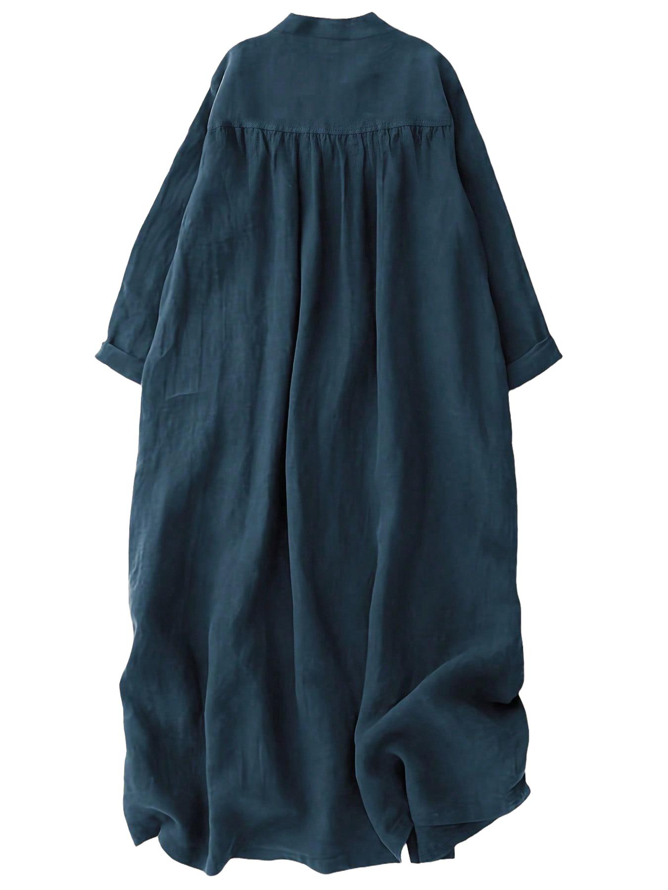 midi sukienka v neck guziki