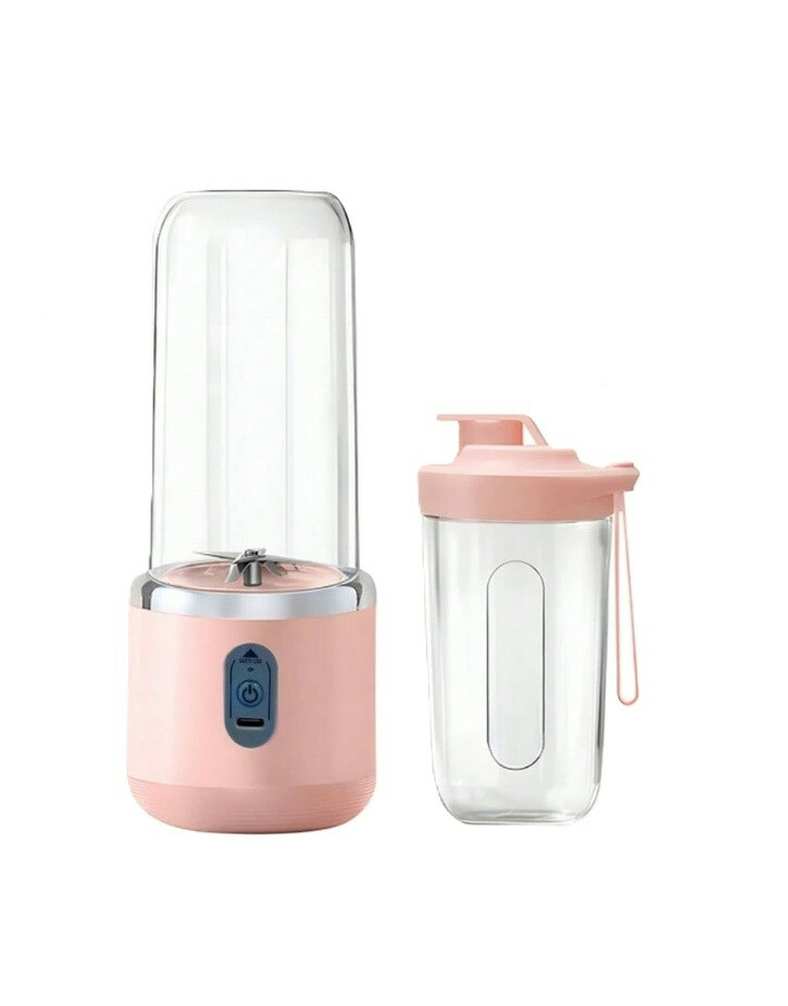 różowy bezprzewodowy blender butelka