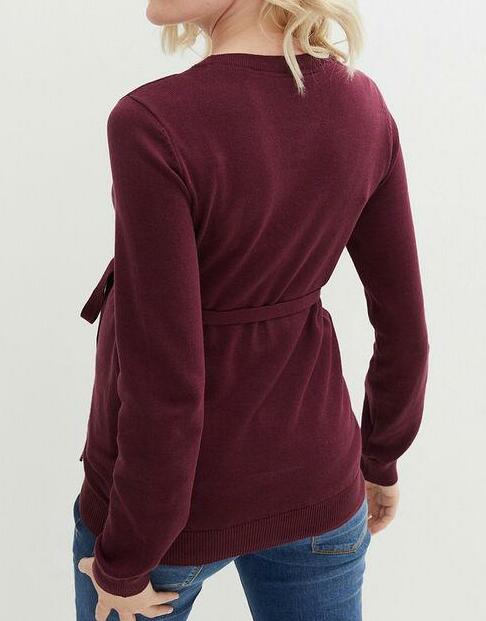 SWETER CIĄŻOWY Z BAWEŁNY 