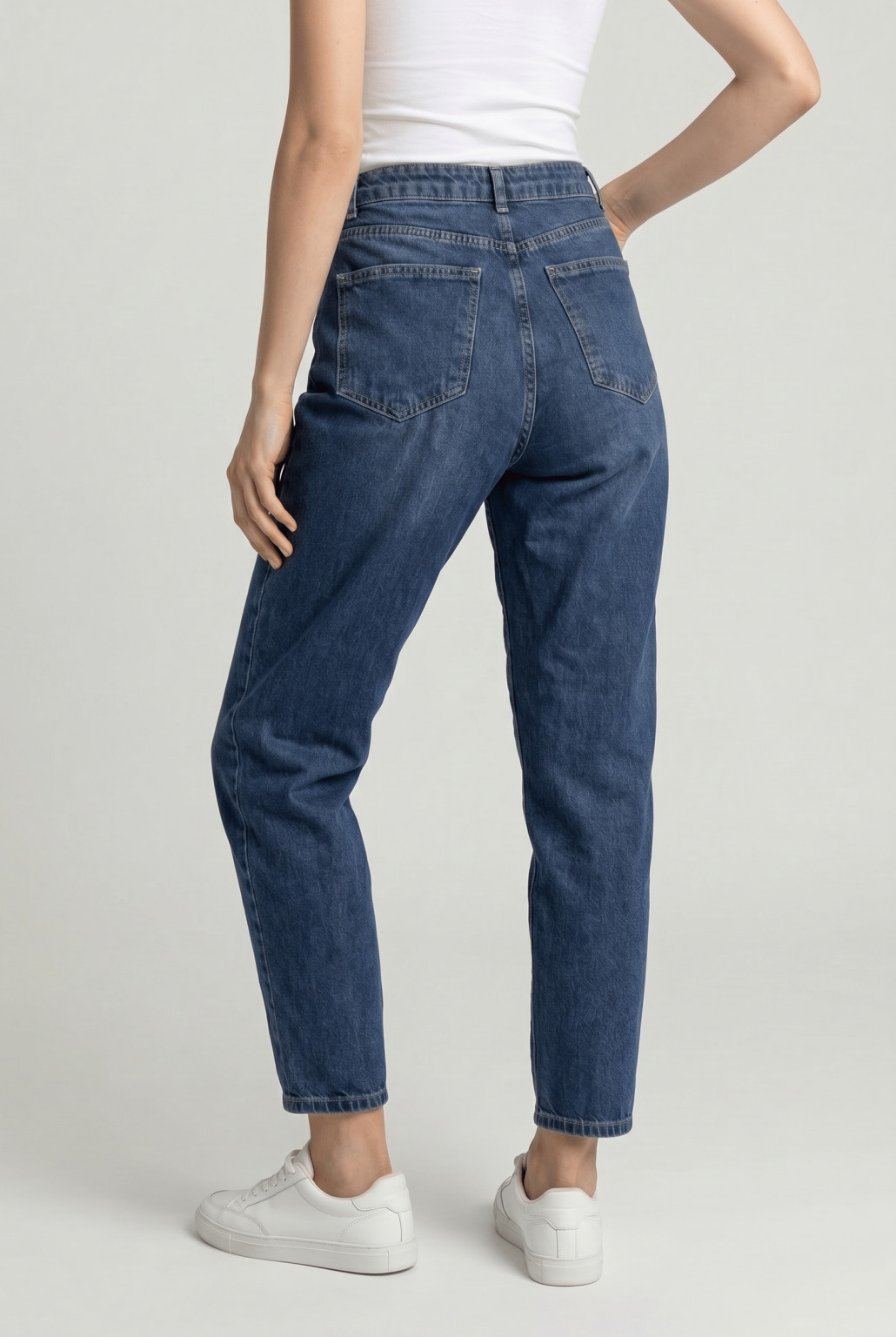 SPODNIE MOM JEANS WYSOKI STAN