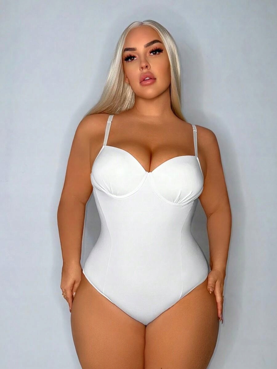 BIAŁE BODY RAMIĄCZKA