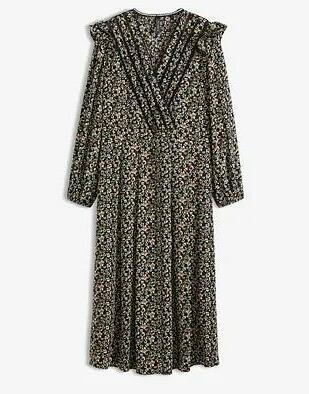 SUKIENKA MAXI W KWIATKI