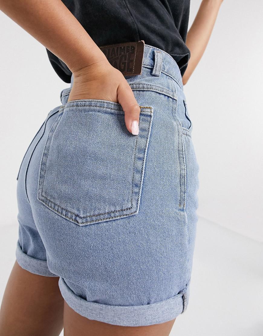 NIEBIESKIE SZORTY JEANSOWE