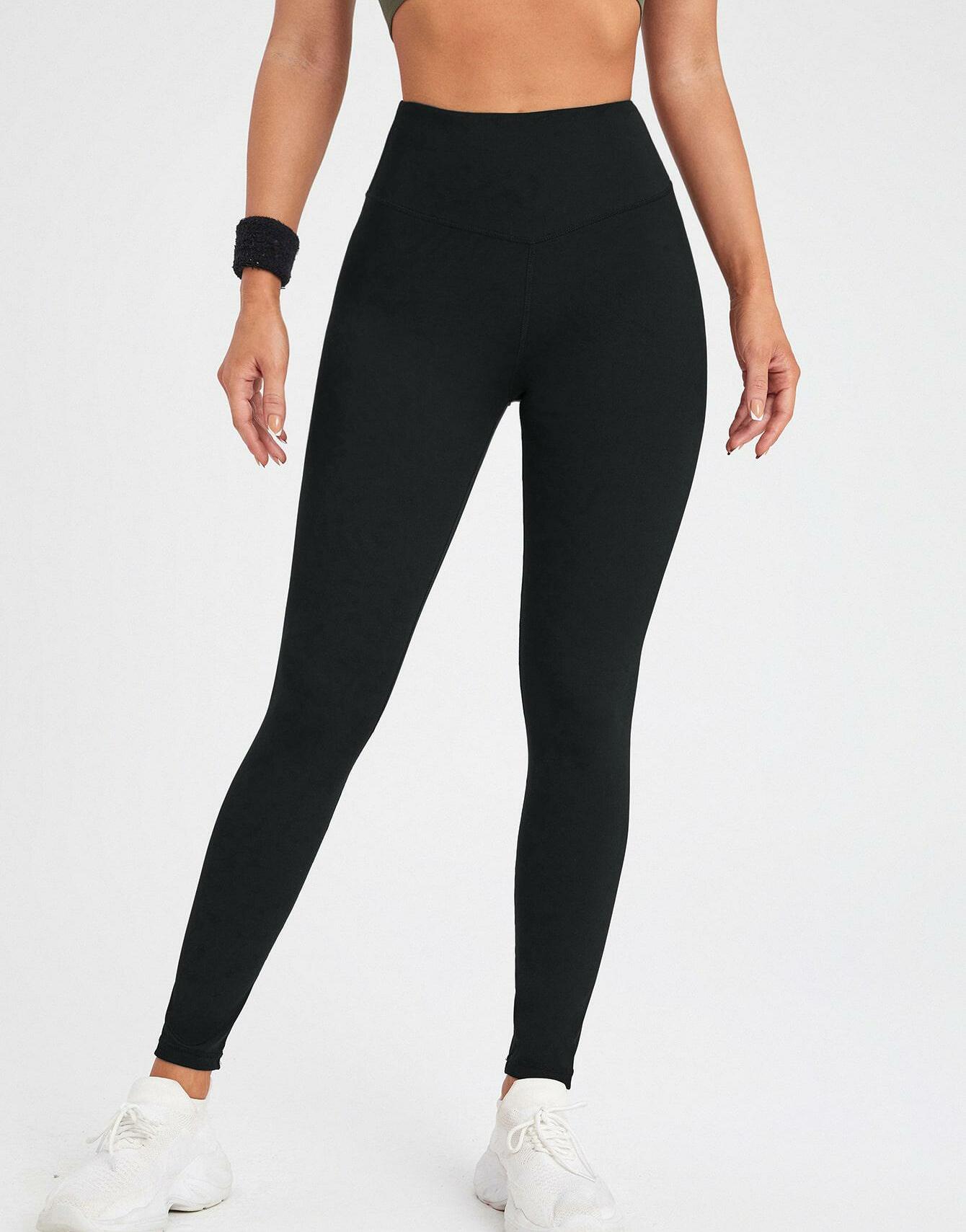 CZARNE SPORTOWE LEGGINSY 