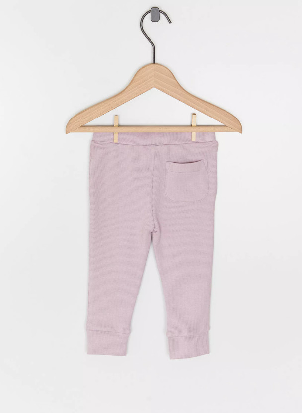 fioletowe legginsy kokarda