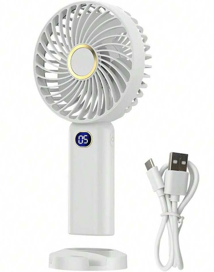 biały mini wentylator