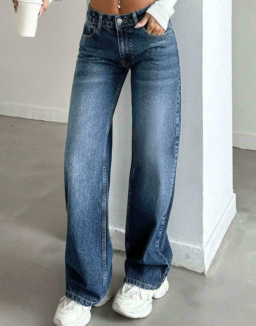 NIEBIESKIE SPODNIE JEANS