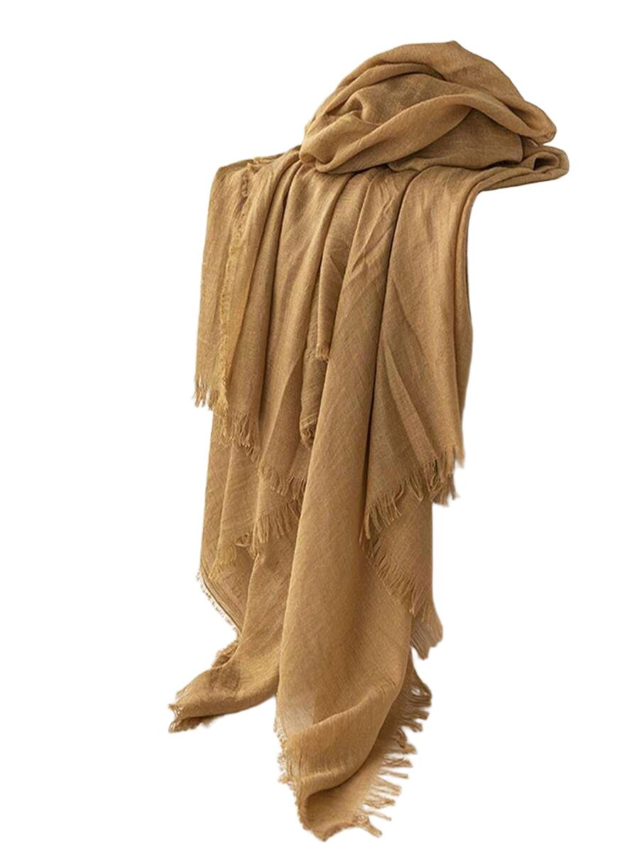 beżowa chusta casual