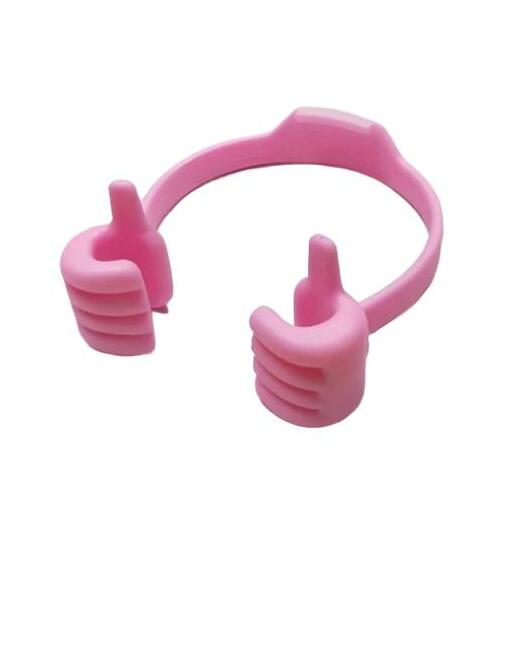 różowy uchwyt na telefon 