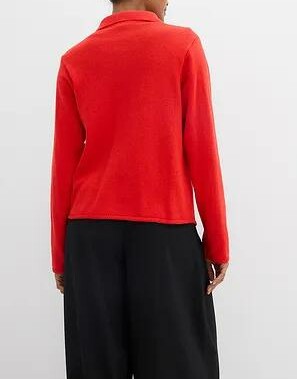 SWETER DAMSKI ROZPINANY KOŁNIERZYK BAWEŁNA