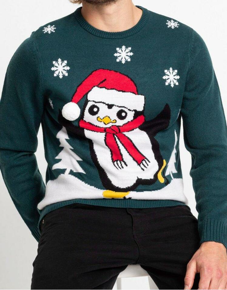 SWETER MĘSKI Z MOTYWEM SWIĄTECZNYM