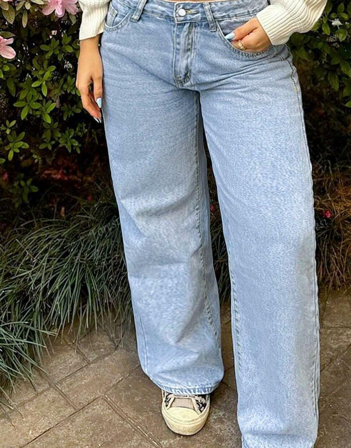 NIEBIESKIE SPODNIE JEANS 