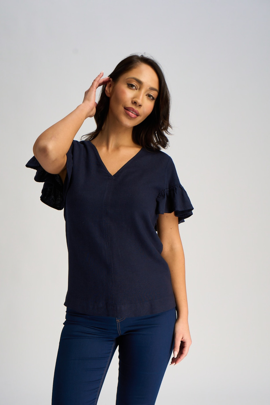 bluzka dekolt v T52-3241K-F0