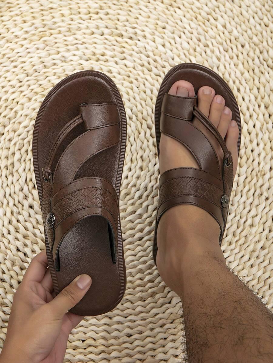 BRĄZOWE KLAPKI CASUAL