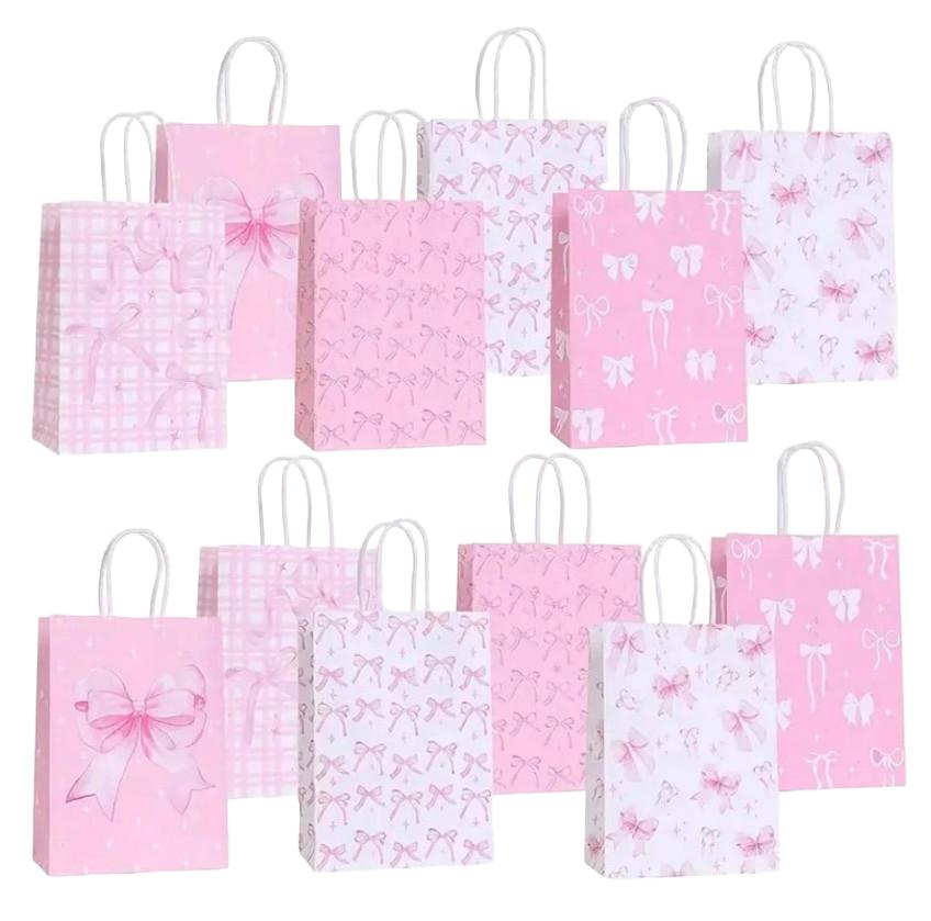 torebki prezentowe kokardy 12-pack