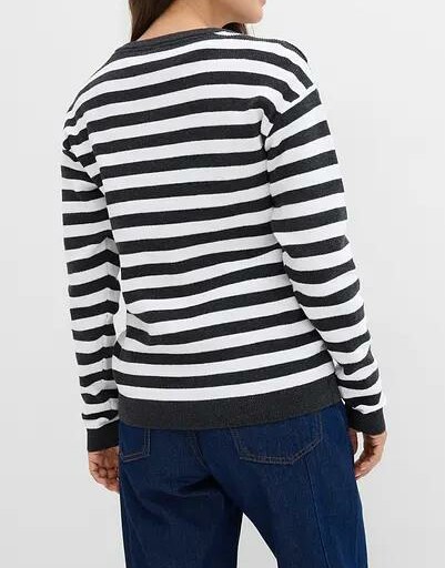 SWETER DAMSKI BAWEŁNIANY OKRĄGŁY DEKOLT ROZPINANY