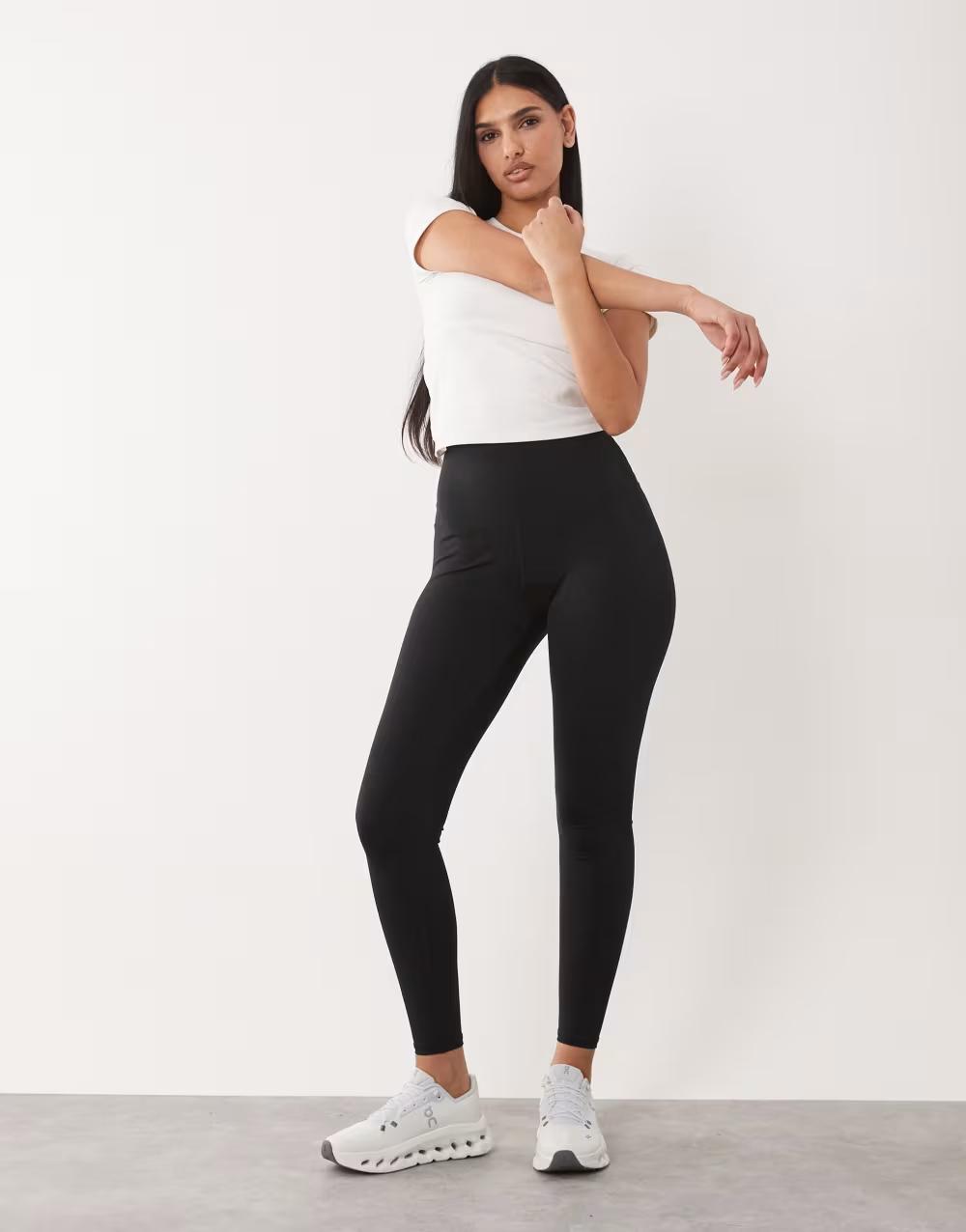 CZARNE LEGGINSY WYSOKI STAN