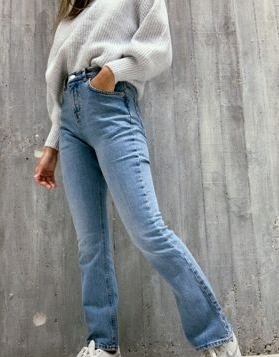NIEBIESKIE SPODNIE JEANS