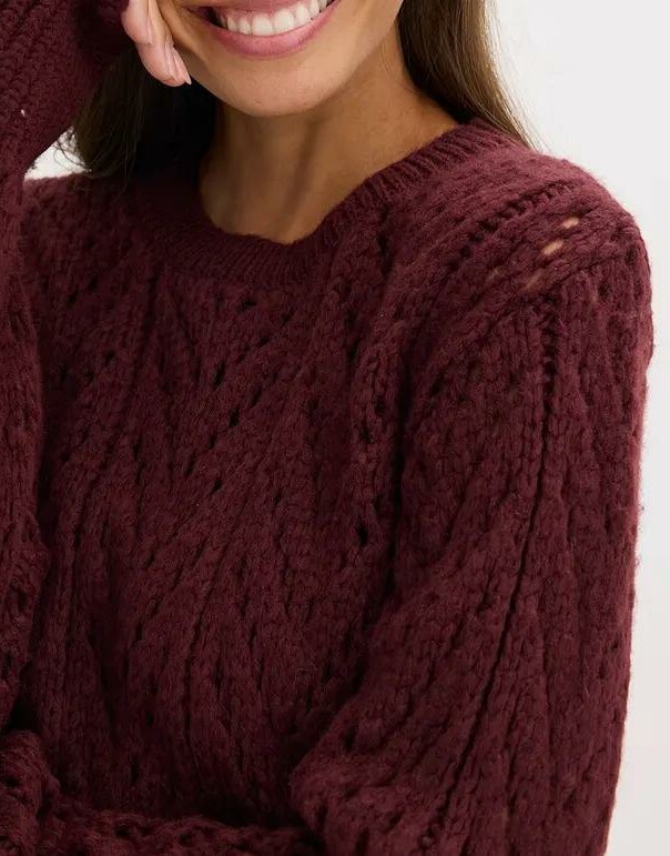 SWETER AŻUROWY DAMSKI