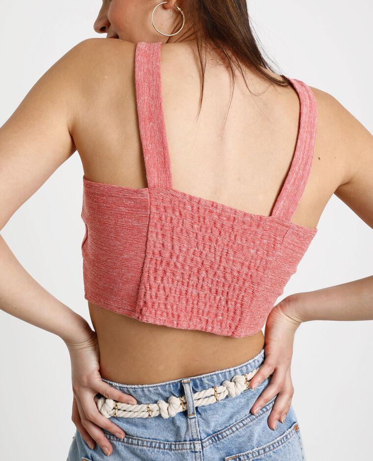 KRÓTKI TOP BRALET WIĄZANIE