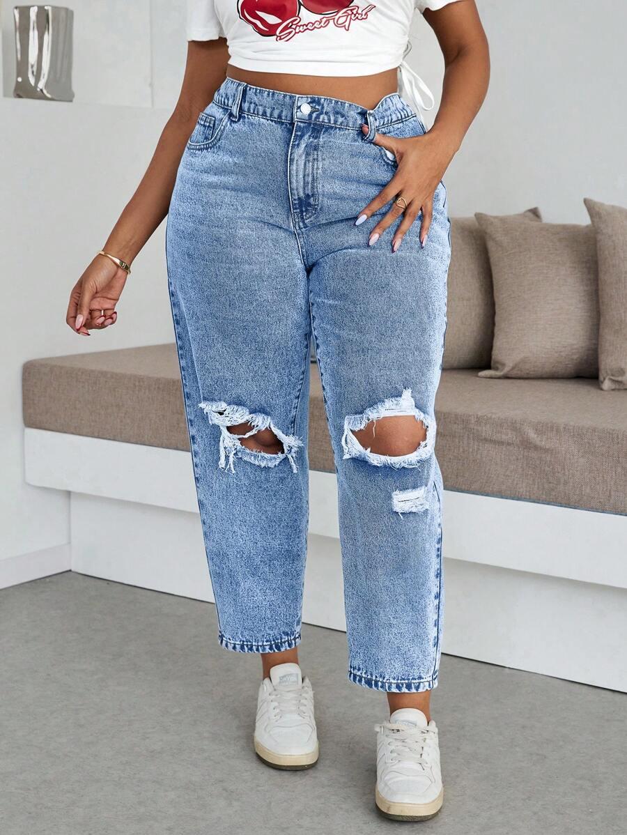 SPODNIE JEANS WYSOKI STAN