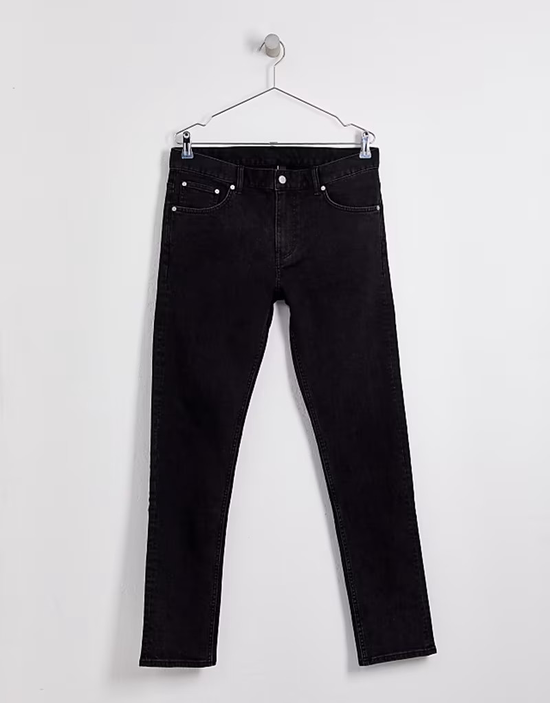 CZARNE SPODNIE SLIM JEANS