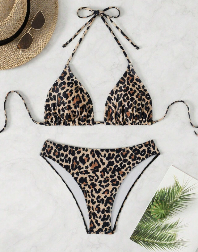 DWUCZĘŚCIOWY STRÓJ KĄPIELOWY ANIMAL PRINT