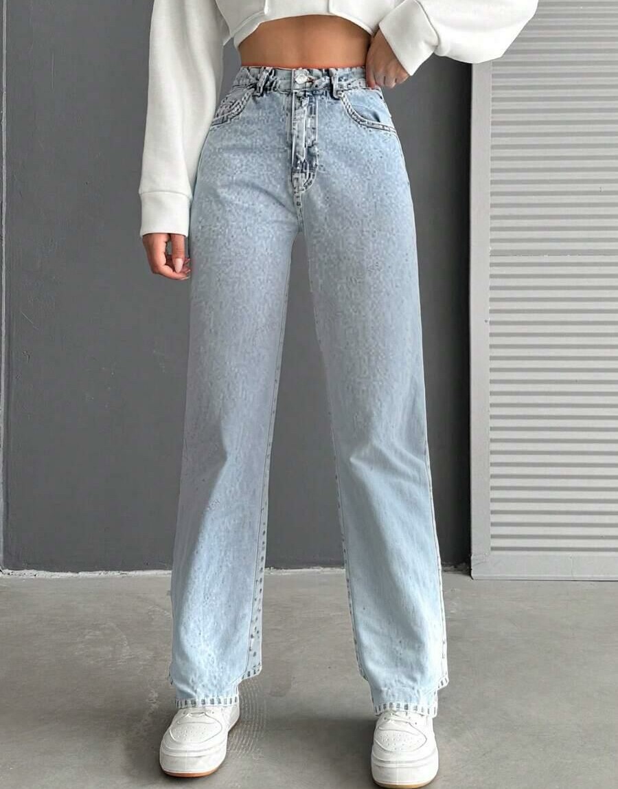 proste spodnie jeans