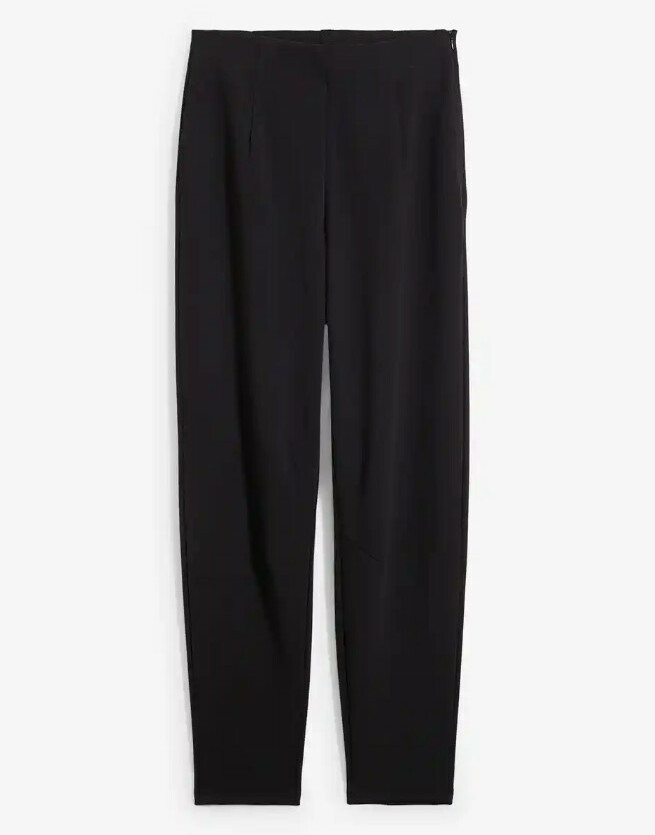 BAWEŁNIANE SPODNIE CASUAL 7/8 WYSOKI STAN 