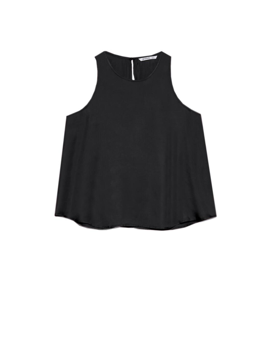 CZARNY TOP CASUAL