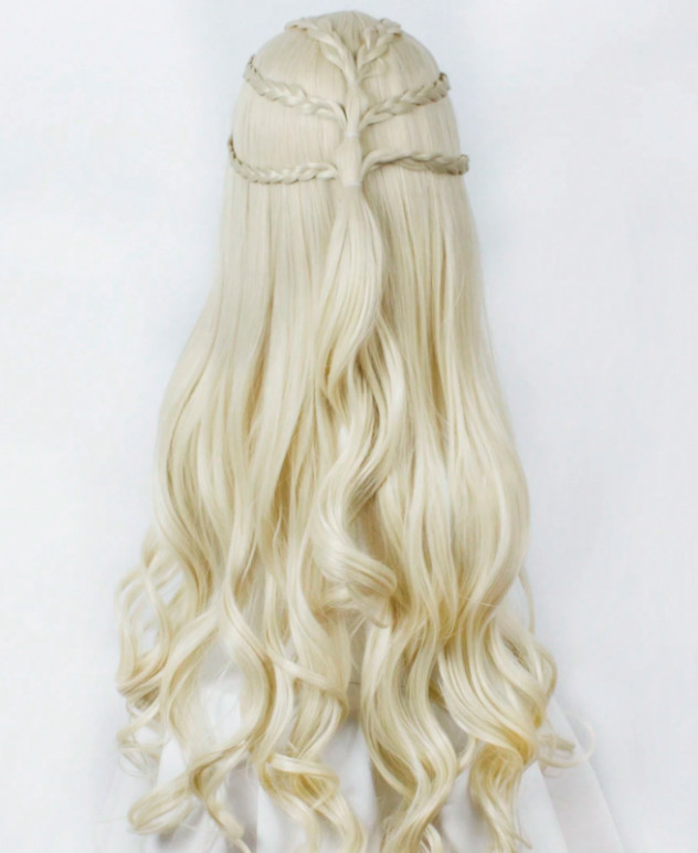 BLOND peruka włosy syntetyczne