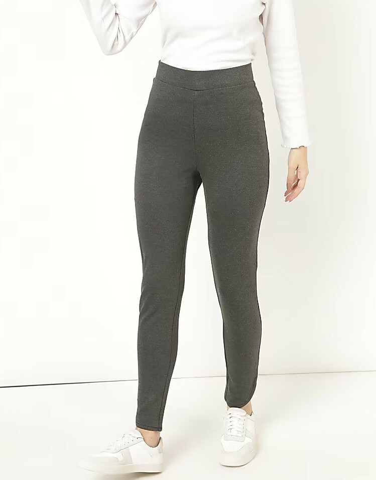 SZARE KLASYCZNE LEGGINSY T59-4967K-VP