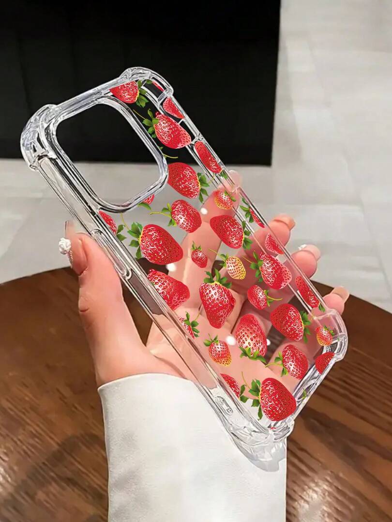 ETUI NA TELEFONY wzór truskawki