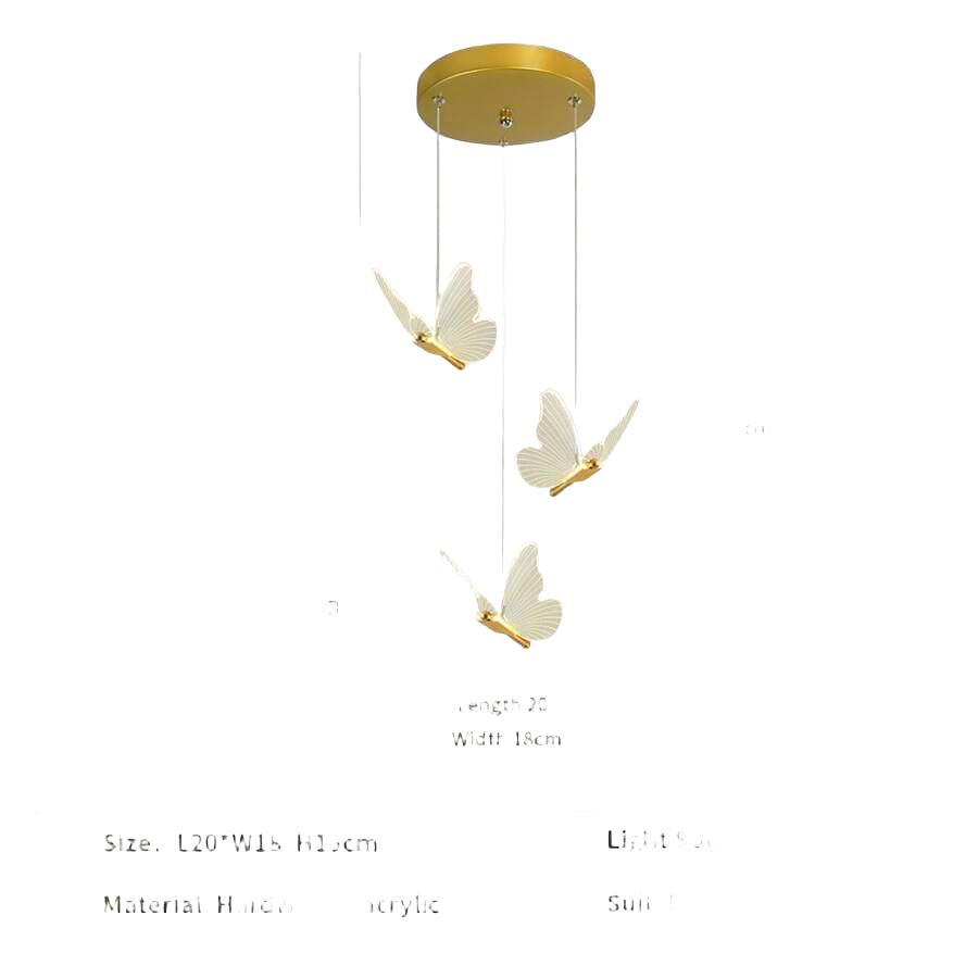 lampa wisząca motyle